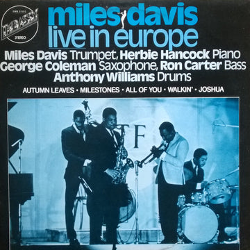 Miles Davis : Live In Europe (LP, Album, Mono, RE)