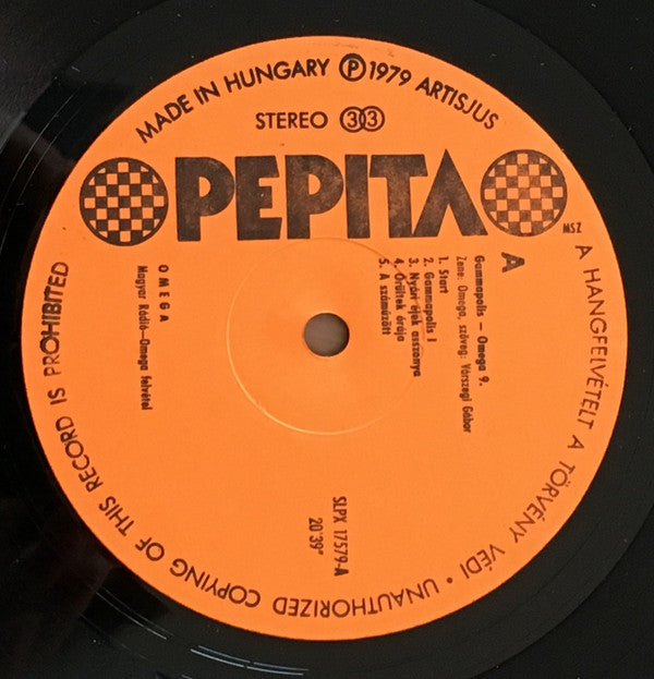 Omega (5) : Gammapolis (LP, Album, Gat)