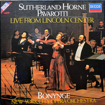 Richard Bonynge, Joan Sutherland, Marilyn Horne, Luciano Pavarotti, New York City Opera Orchestra : Live From Lincoln Center (2xLP, Album + Box)