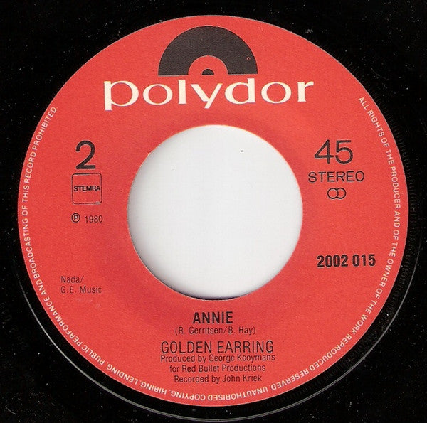 Golden Earring : No For An Answer (7")