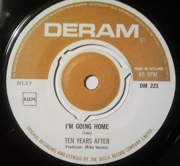 Ten Years After : I'm Going Home / Hear Me Calling (7", Single)