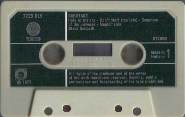 Black Sabbath : Sabotage (Cass, Album)