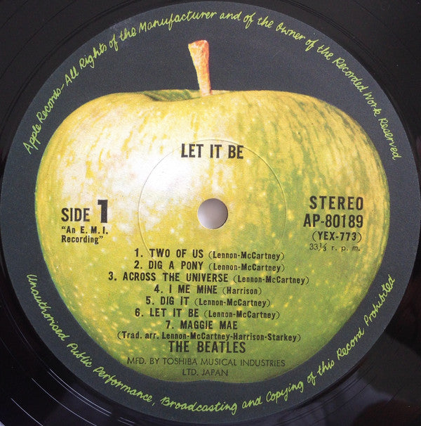 The Beatles : Let It Be (LP, Album, Gat)