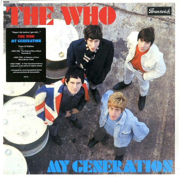 The Who : My Generation (LP, Album, RE + LP, Comp + LP + Mono, RM, Tri)