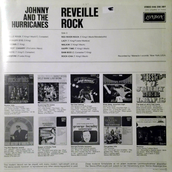 Johnny And The Hurricanes : Reveille Rock (LP, Comp)