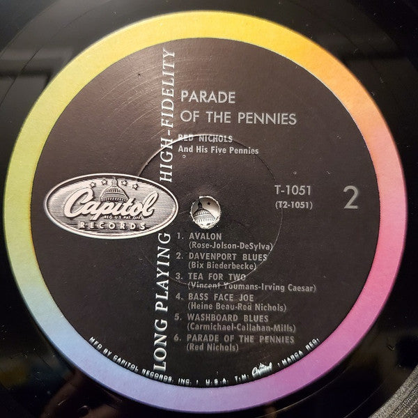 Red Nichols And His Five Pennies : Parade Of The Pennies (LP, Album, Mono)