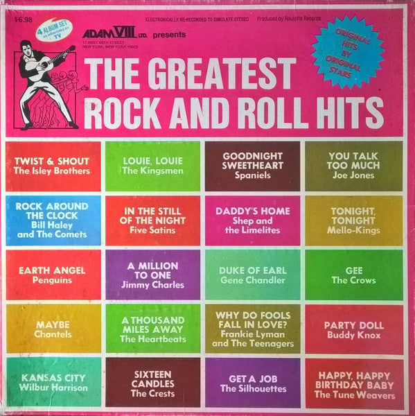 Various : The Greatest Rock And Roll Hits (4xLP, Comp + Box)