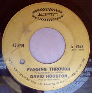 David Houston : Passing Through (7", Single)