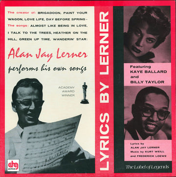 Kaye Ballard, Billy Taylor, Alan Jay Lerner : Lyrics By Lerner (LP, Mono)