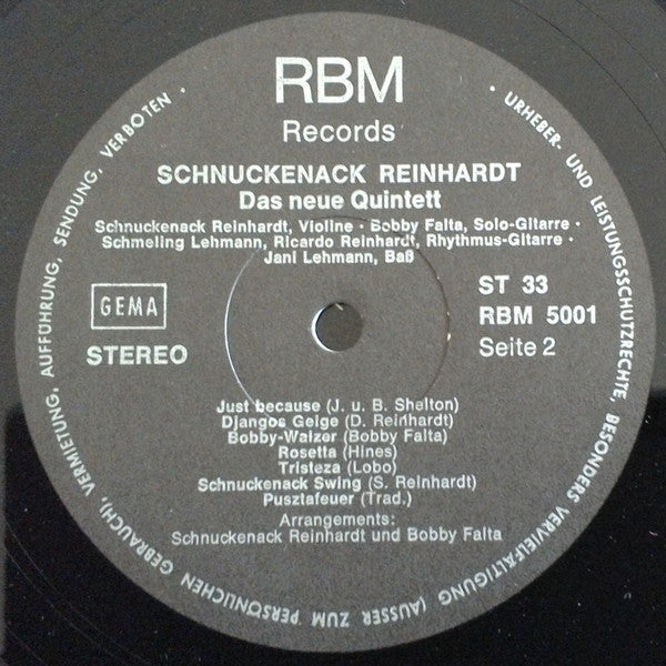 Schnuckenack Reinhardt Quintett : Musik Deutscher Zigeuner (LP, Album, Gat)