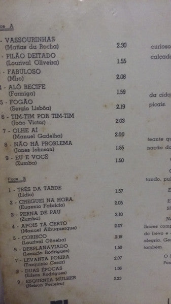 Banda Municipal Do Recife : S. Excia. O Frevo De Rua (LP, Album)