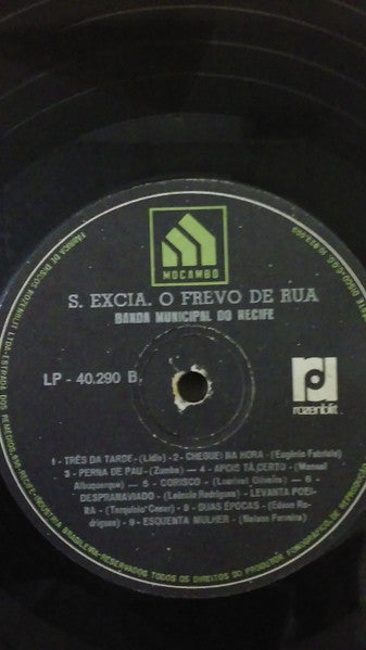 Banda Municipal Do Recife : S. Excia. O Frevo De Rua (LP, Album)