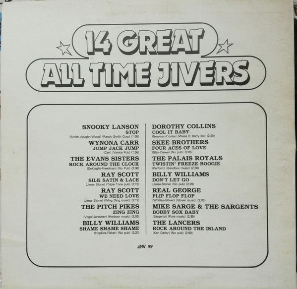 Various : 14 Great All-Time Jivers Vol 3 (LP, Comp)