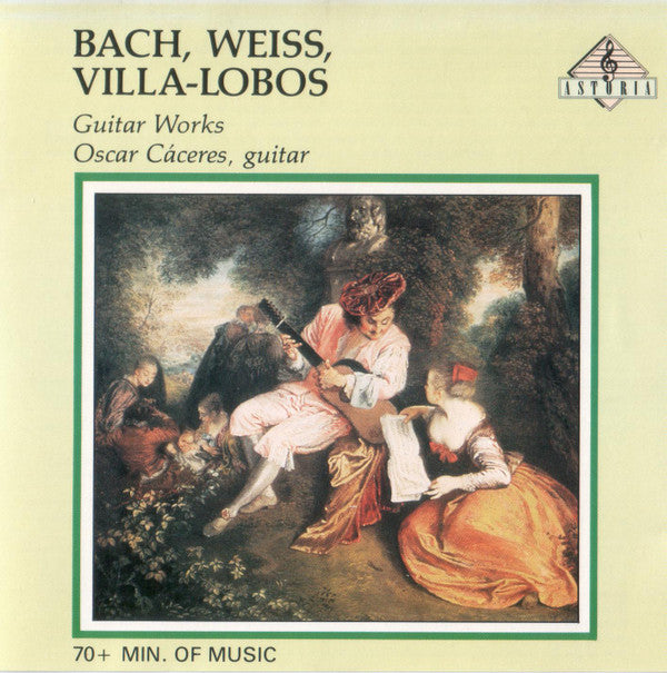 Johann Sebastian Bach, Heitor Villa-Lobos, Sylvius Leopold Weiss, Oscar Cácares : Guitar Works of Bach, Villa-Lobos, Weiss (CD)