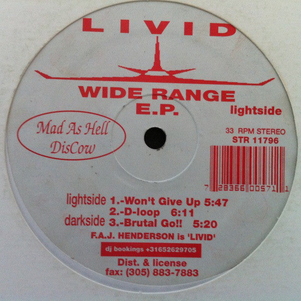 Livid (3) : Wide Range E.P. (12", EP)