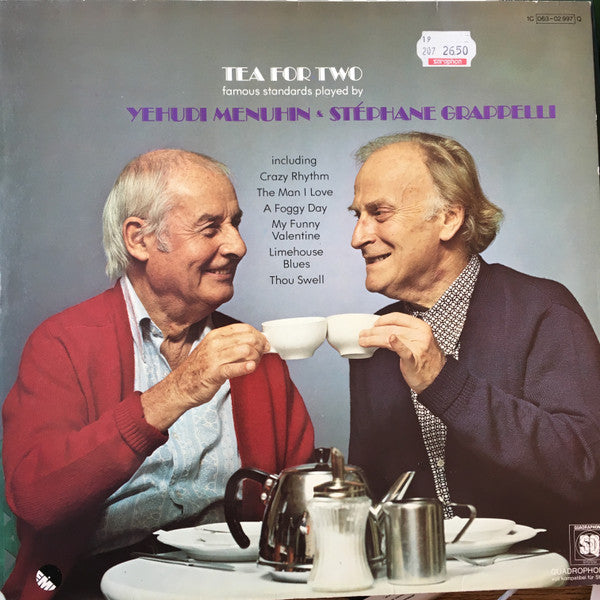 Yehudi Menuhin, Stéphane Grappelli : Tea For Two (LP, Album, Quad)