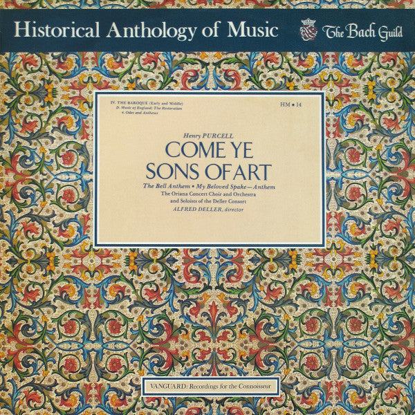 Henry Purcell - Alfred Deller • Kalmar Chamber Orchestra London, Oriana Concert Orchestra : Come Ye Sons of Art (LP)