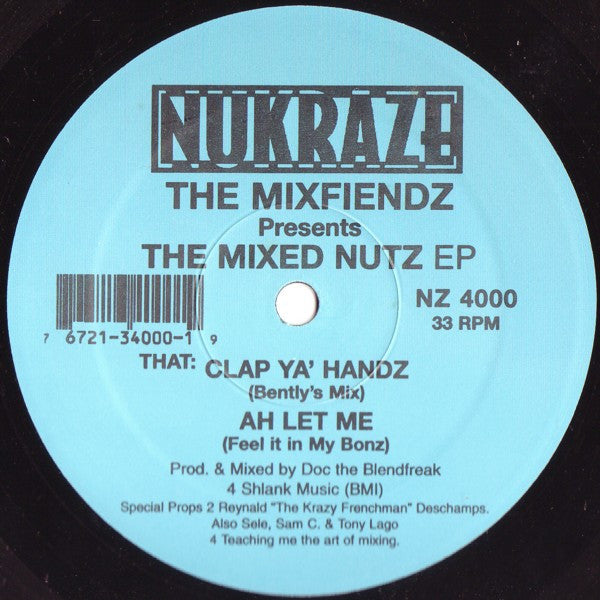 The Mixfiendz : The Mixed Nutz EP (12", EP)