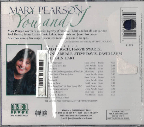 Mary Pearson (2) : You And I (CD, Album)