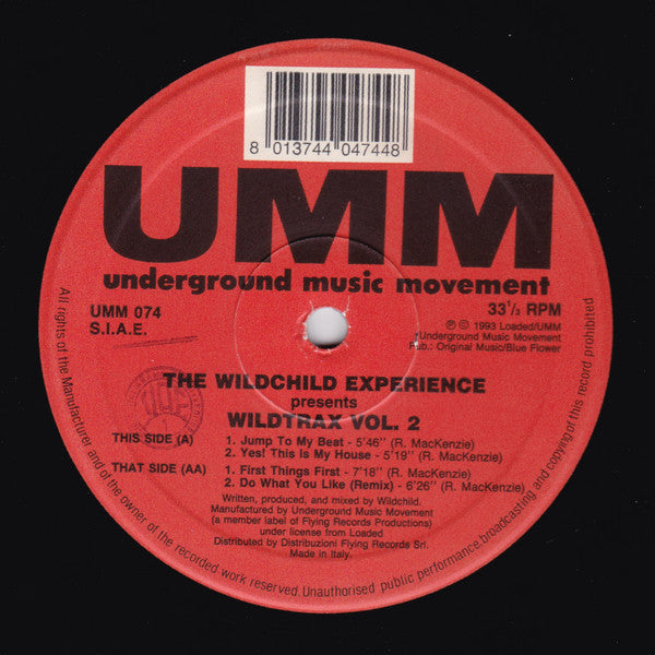 The Wildchild Experience* : Wildtrax Vol. 2 (12")