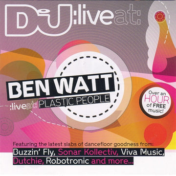 Ben Watt : Live At: Plastic People (CD, Mixed)