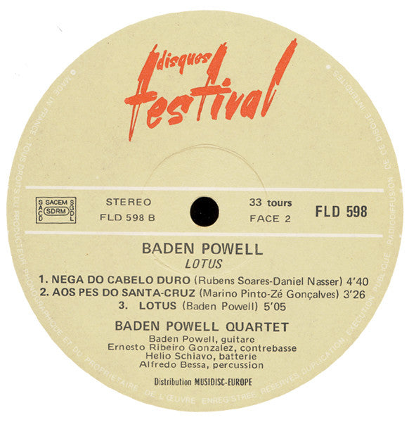 Baden Powell : Lotus (LP, Album)