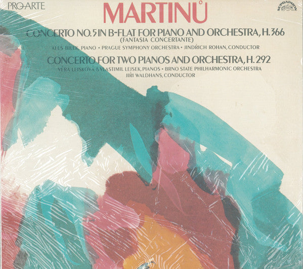 Bohuslav Martinů : Concerto No. 5 In B-Flat For Piano And Orchestra, H. 366 (Fantasia Concertante) / Concerto For Two Pianos And Orchestra, H. 292 (LP, RP)