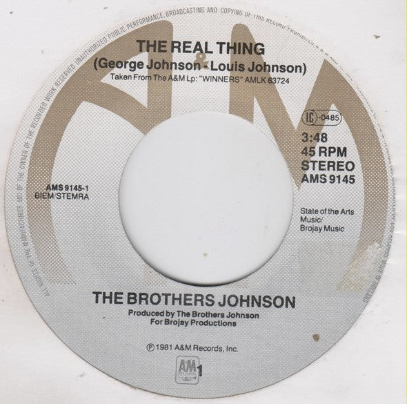 Brothers Johnson : The Real Thing (7", Single)