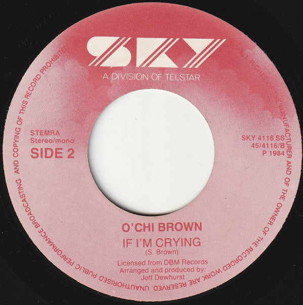 O'Chi Brown : A Whiter Shade Of Pale (7", Single)