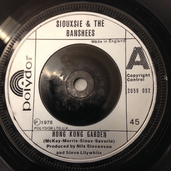 Siouxsie & The Banshees : Hong Kong Garden (7", Single, Sil)