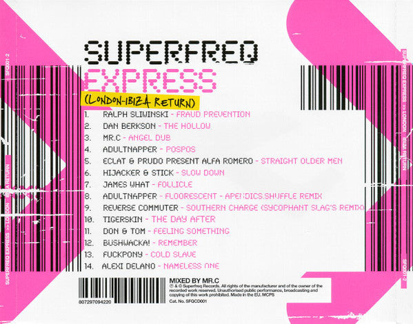 Mr. C : Superfreq Express (London - Ibiza Return) (CD, Comp, Mixed)