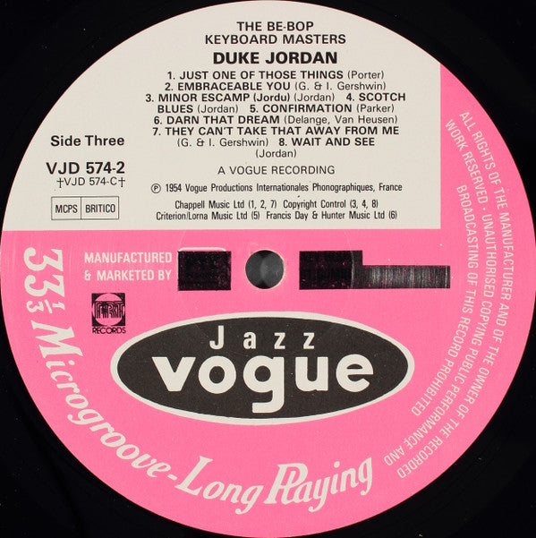 George Wallington / Al Haig / Duke Jordan / Wade Legge : The Be-Bop Keyboard Masters (2xLP, Comp, Gat)