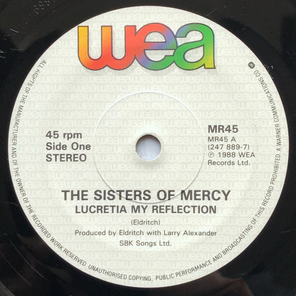 The Sisters Of Mercy : Lucretia My Reflection (7", Single, Sol)