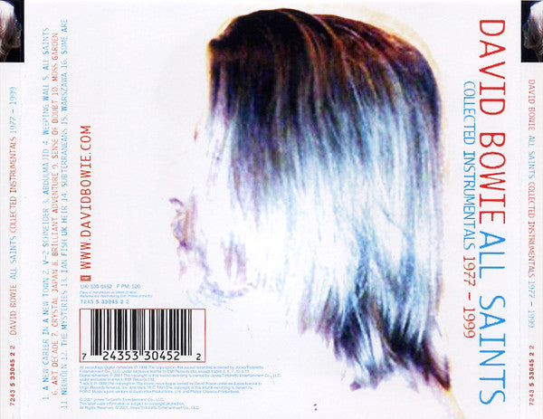 David Bowie : All Saints (Collected Instrumentals 1977-1999) (CD, Comp, RE, RM)