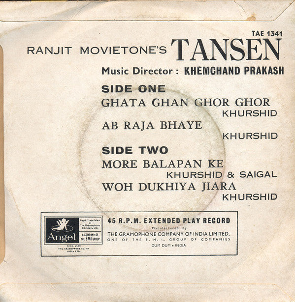 Khemchand Prakash : Tansen (7", EP)