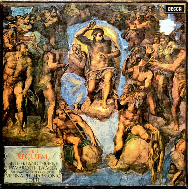 Giuseppe Verdi, Joan Sutherland, Marilyn Horne, Luciano Pavarotti, Martti Talvela, Wiener Staatsopernchor, Wiener Philharmoniker, Georg Solti : Requiem (2xLP, EP2 + Box)