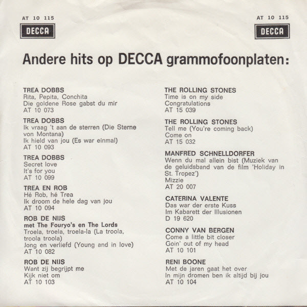 Tony Bass (2) : Dat Is 't Einde (7", Single, Mono)