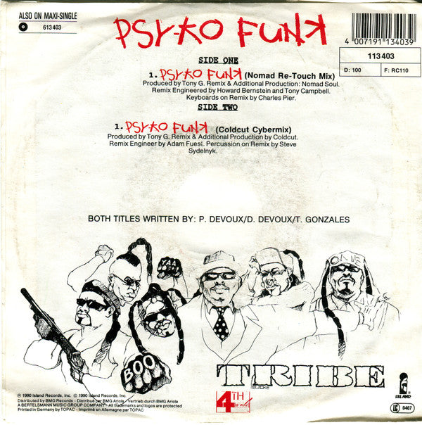 Boo-Yaa T.R.I.B.E. : Psyko Funk (7", Single)