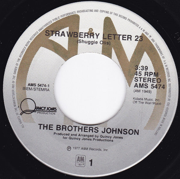 Brothers Johnson : Strawberry Letter #23 (7", Single)