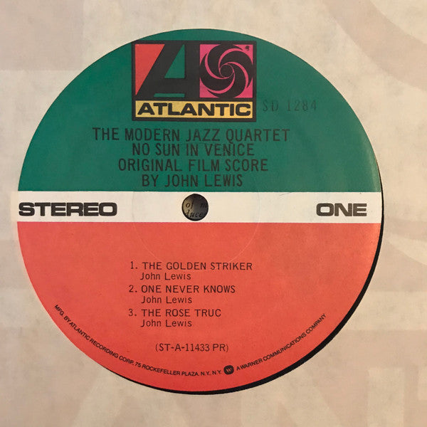 The Modern Jazz Quartet : The Modern Jazz Quartet Plays One Never Knows (Original Film Score For “No Sun In Venice”) (LP, Album)