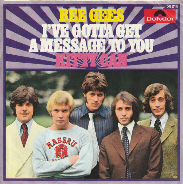 Bee Gees : I've Gotta Get A Message To You / Kitty Can (7", Single, Mono)