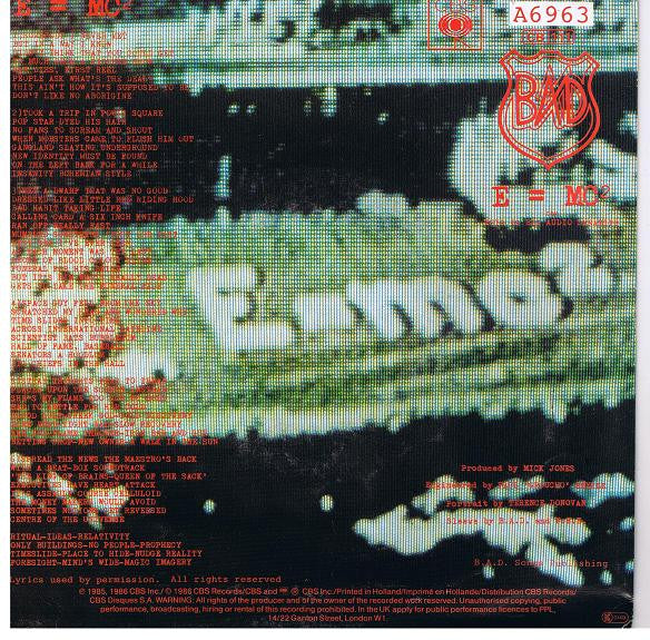 Big Audio Dynamite : E = MC² (7", Single)