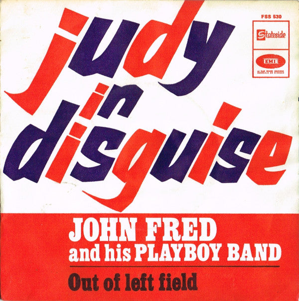 John Fred & His Playboy Band : Judy In Disguise (7", Single, Mono, RE)