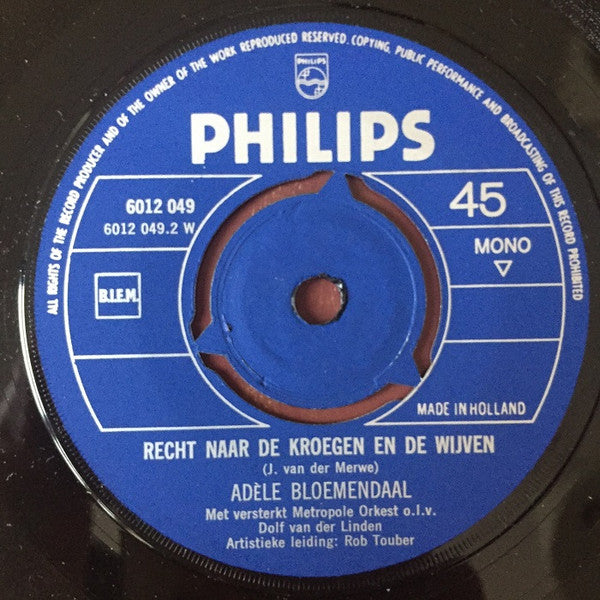 Adèle Bloemendaal : Malle Babbe  (7", Single, Mono, 3-P)