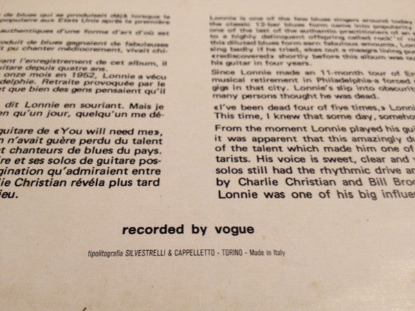 Lonnie Johnson (2) : Blue Lonnie (LP, RE)