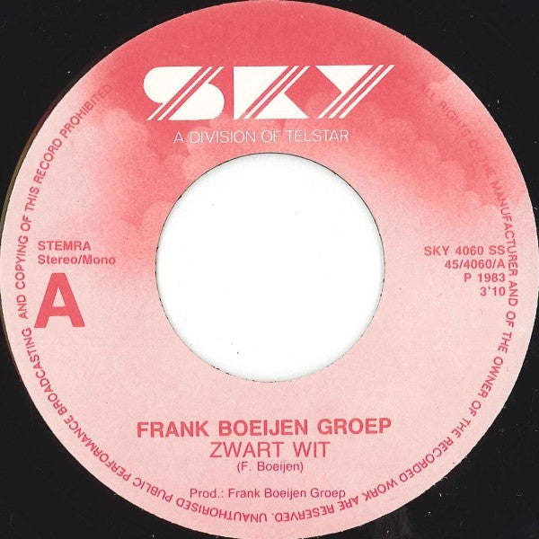 Frank Boeijen Groep : Zwart Wit (7")