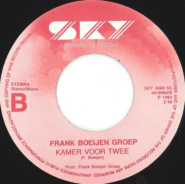 Frank Boeijen Groep : Zwart Wit (7")