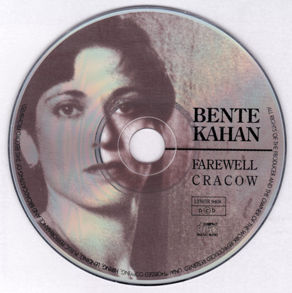 Bente Kahan : Farewell Cracow (CD)