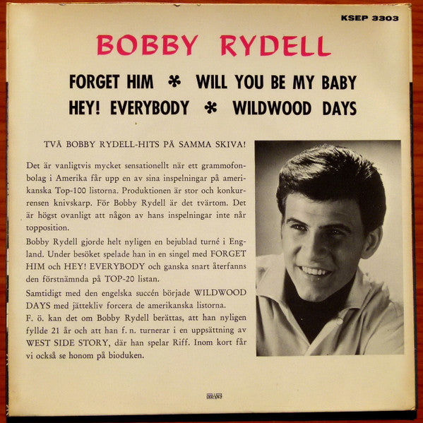Bobby Rydell : Forget Him (7", EP, Blu)