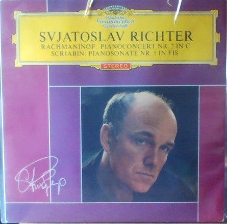 Sviatoslav Richter, Sergei Vasilyevich Rachmaninoff / Alexander Scriabine : Pianoconcert Nr. 2 In C / Pianosonate Nr. 5 In Fis (LP, Comp)